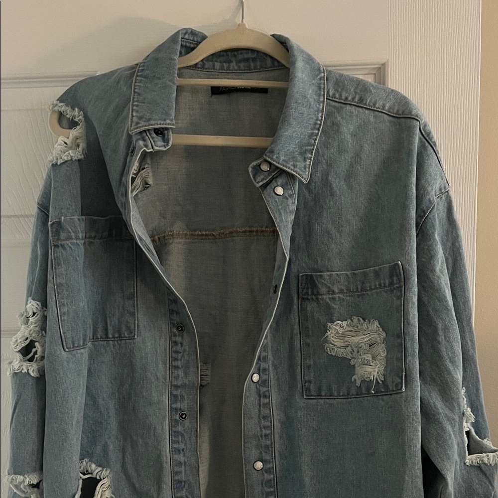 Ripped Denim Jacket